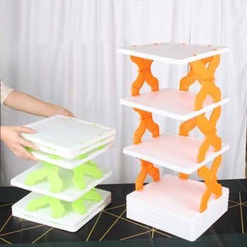Stackable shoe rack