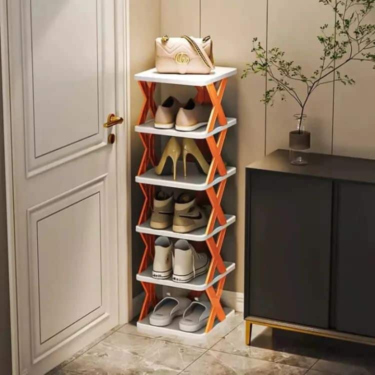 Stackable shoe rack