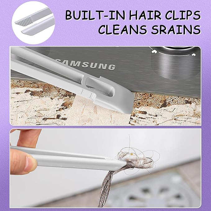 Multi-Function Rotating Crevice Cleaning Brush, 360-Degree