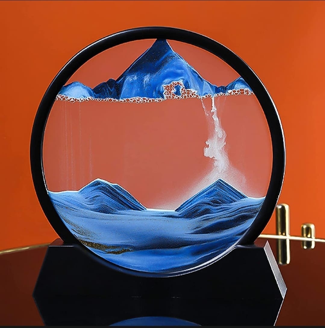 3D Moving Sand Mountain Lamp